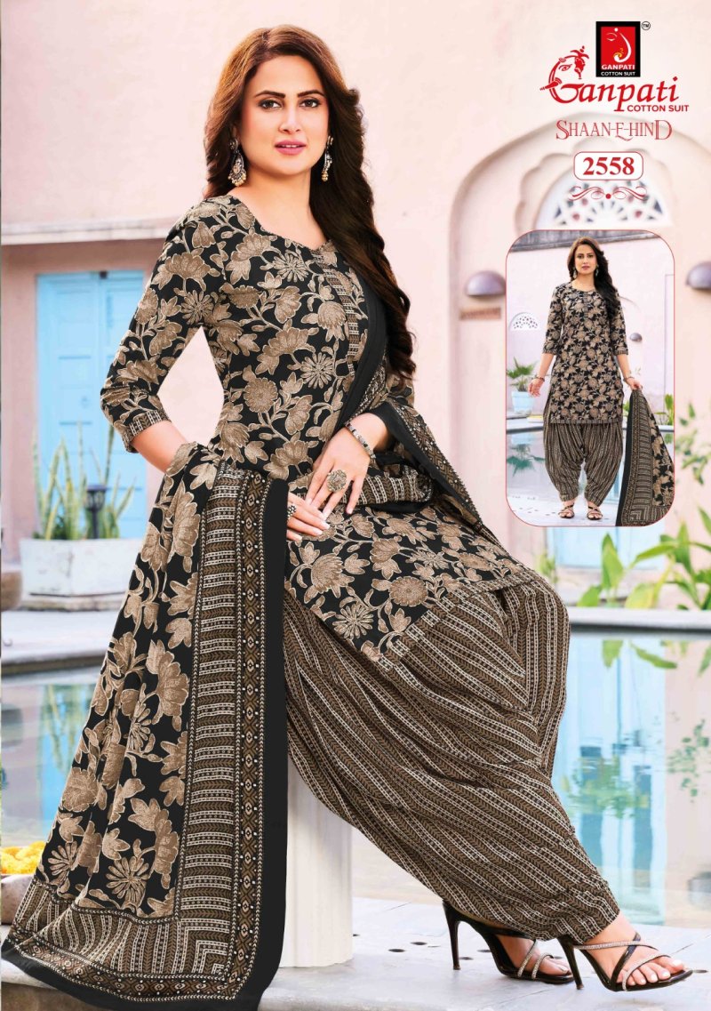 Shaan E Hind Patiyala Vol 14 By Ganpati Cotton Printed Dress Materials